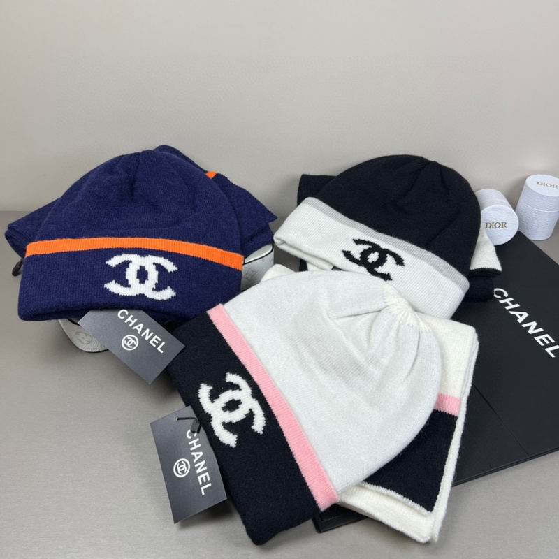 Chanel scarf hat dx09